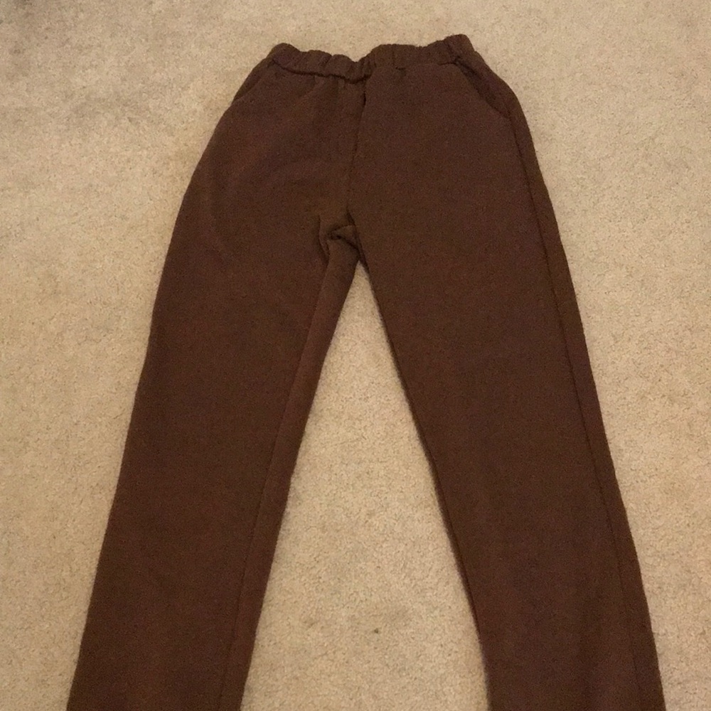 brown sweatpants shein!